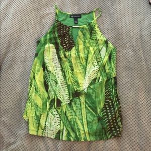 NWT INC tropical dressy top