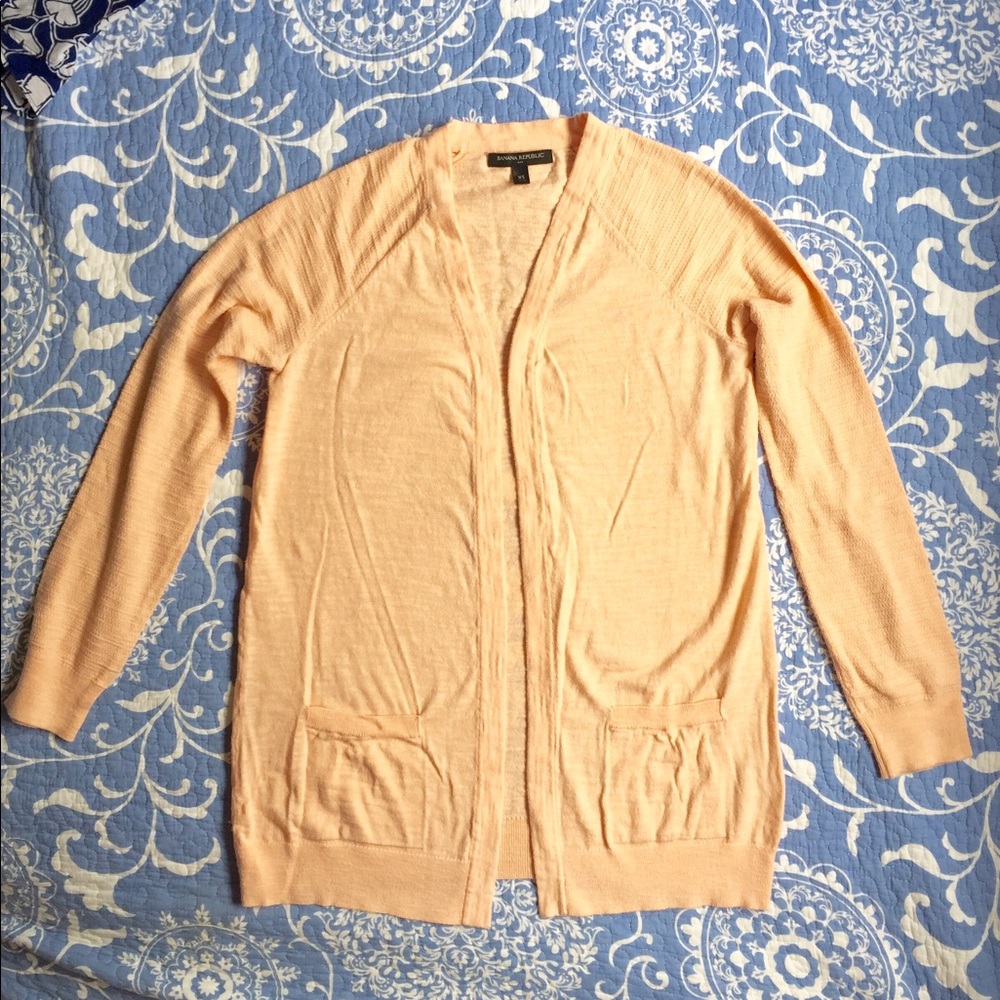 Banana Republic Peach Summer Cardigan