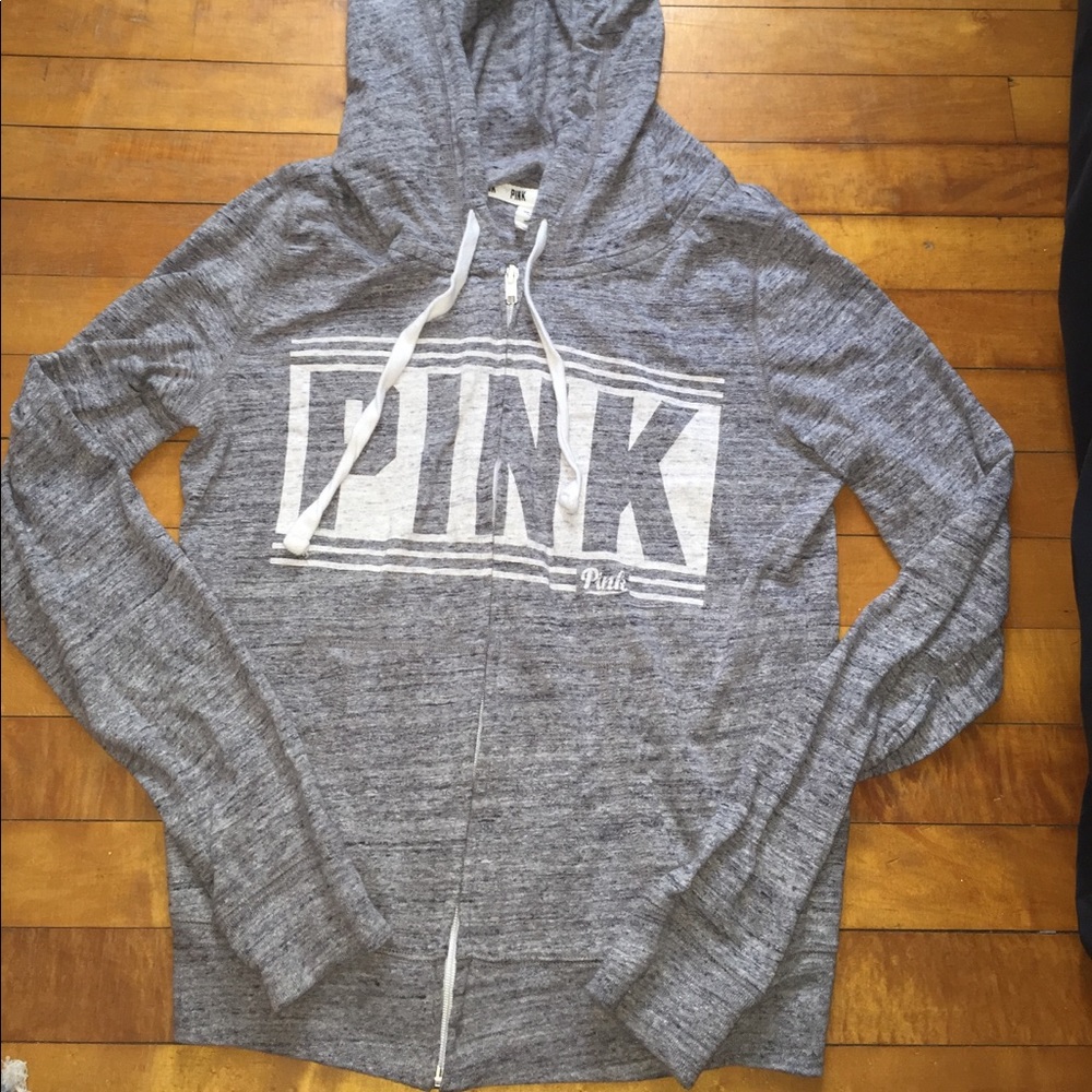grey Victoria's Secret PINK hoodie