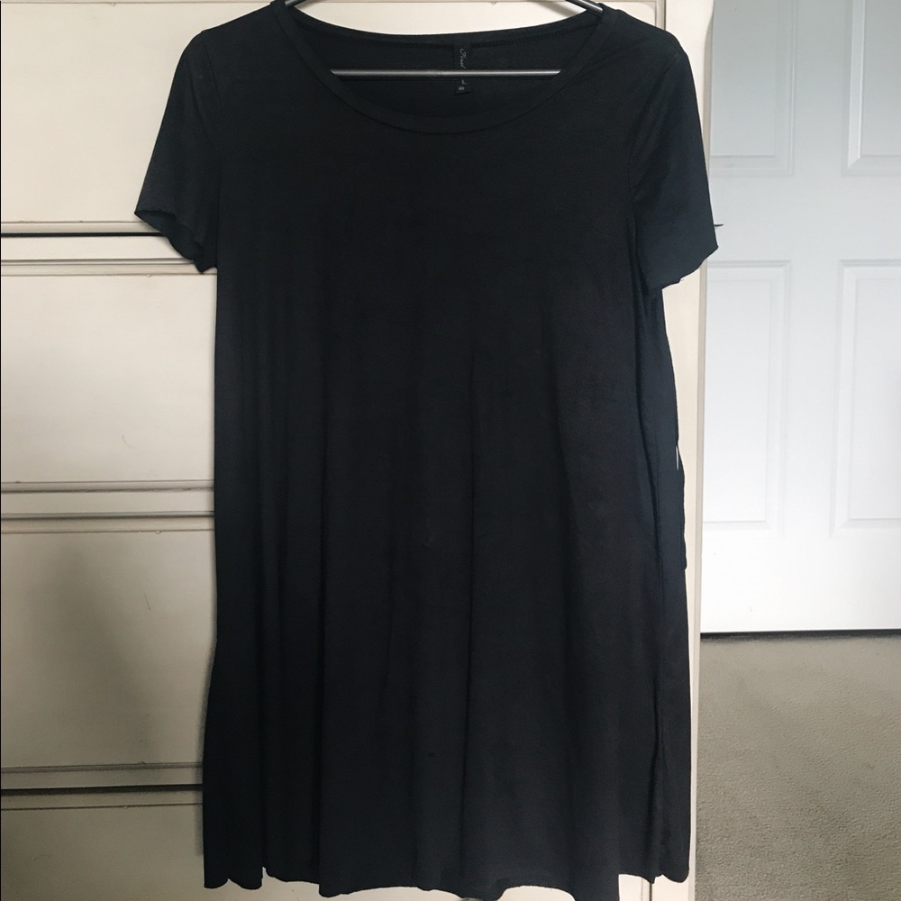 Suede Final Touch fringe-back blouse