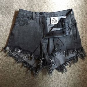 UNIF High Waisted Shorts