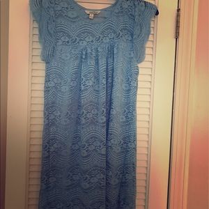 Short blue dress