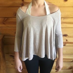 Cross back flows shirt