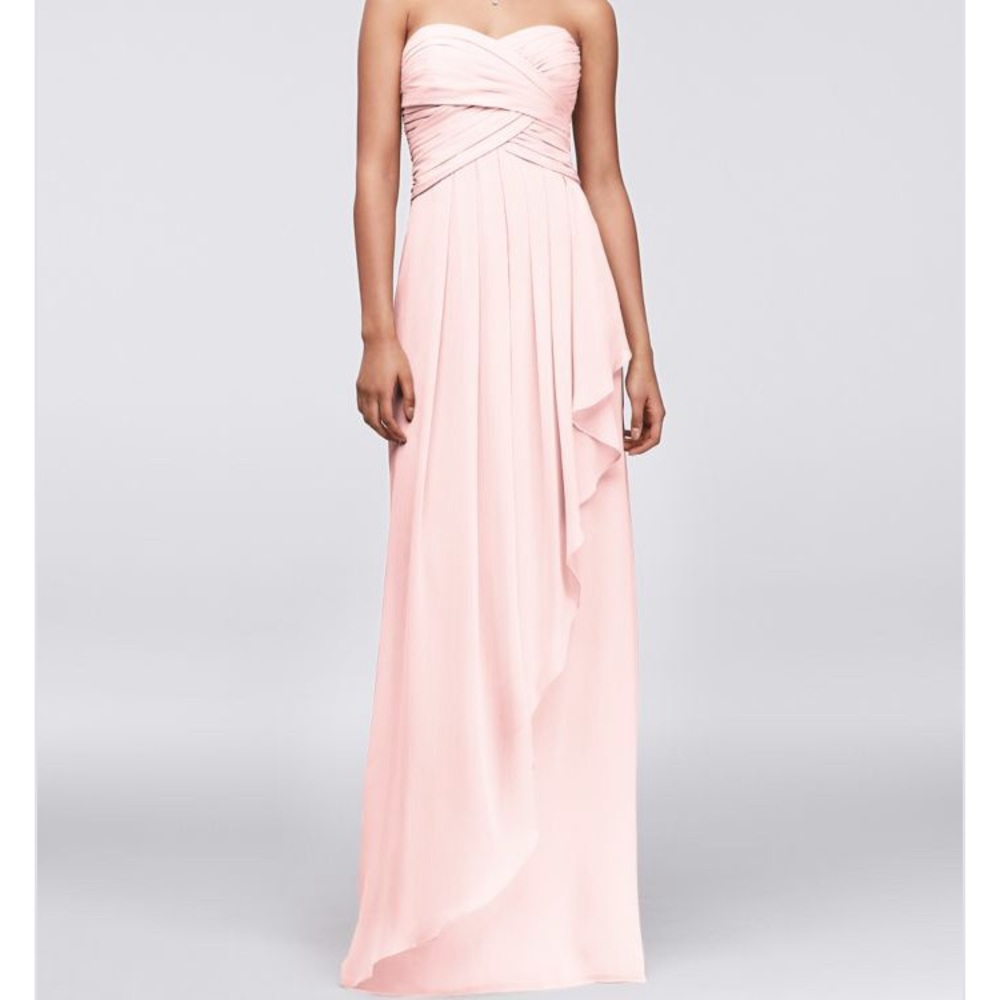 Davids Bridal Strapless Dress - Petal