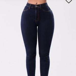 Dark Wash High Waisted Fashion Nova Jeans
