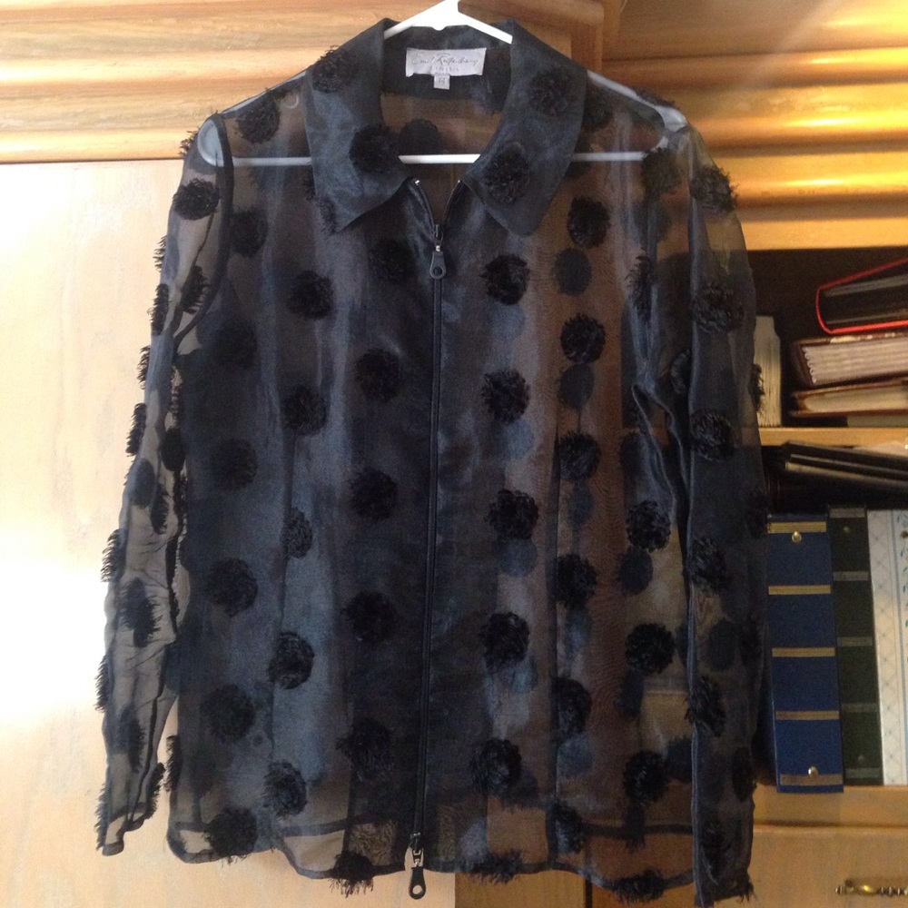 Sheer Black Blouse/Jacket