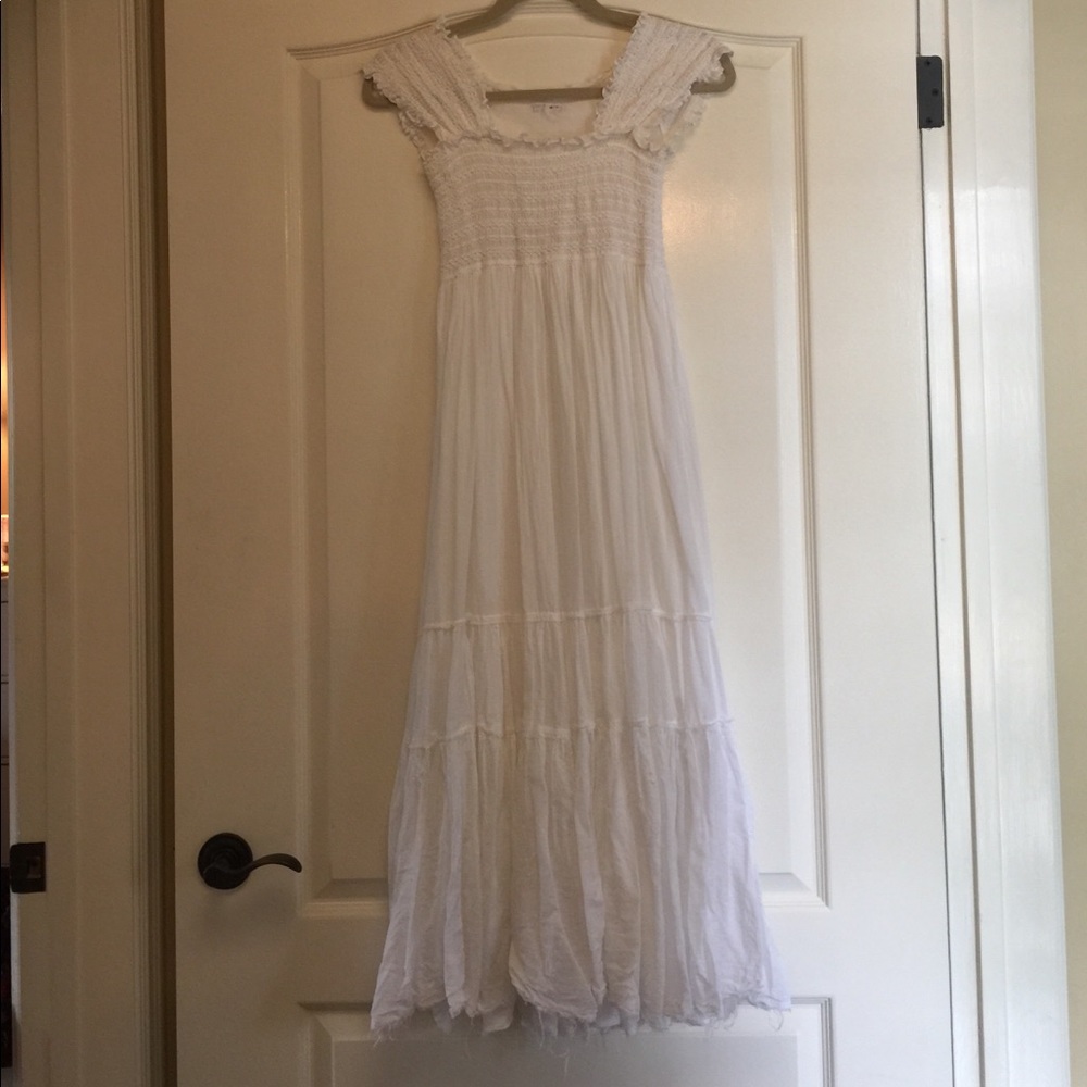 White Hard Tail maxi dress