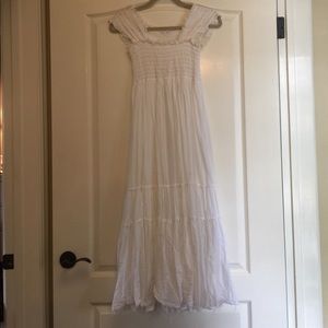 White Hard Tail maxi dress