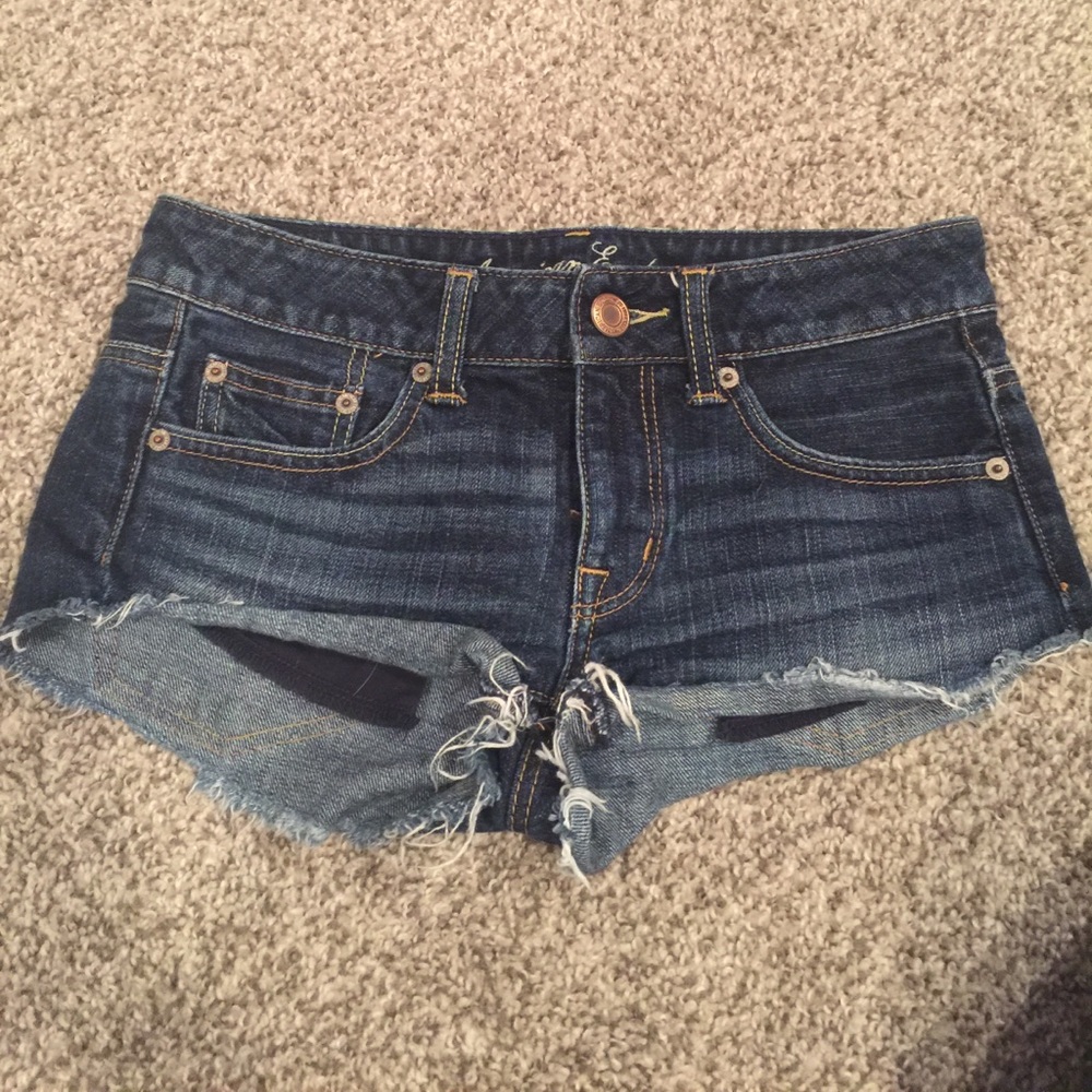 American eagle ripped jean cutoff shorts