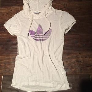 SOLD Vintage Adidas Warmup Hooded Tee