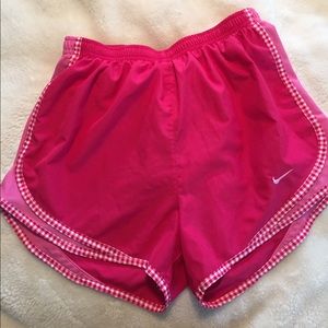 Pink Nike, dri-fit shorts