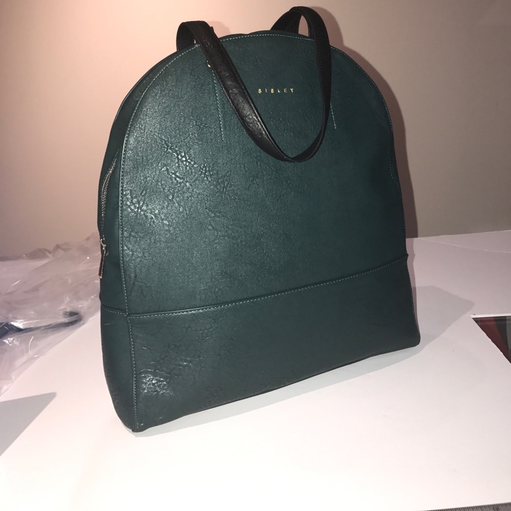 Green hand bag