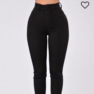 Black High Waisted Fashion Nova Jeans