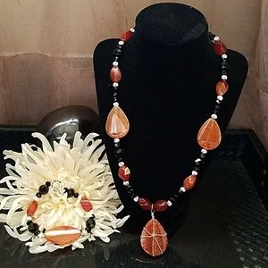 Silver and Stone Duo Set