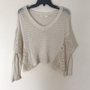 Blue pepper cropped sweater