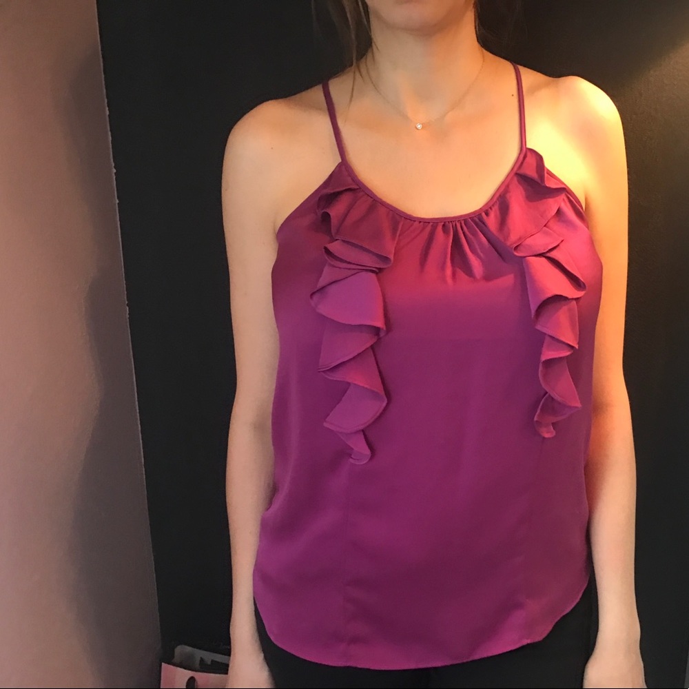 Silky Ruffled Top - Picture 5 of 6