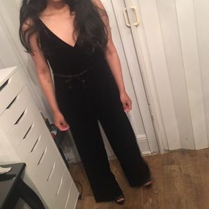 TopShop Velvet Jumpsuit