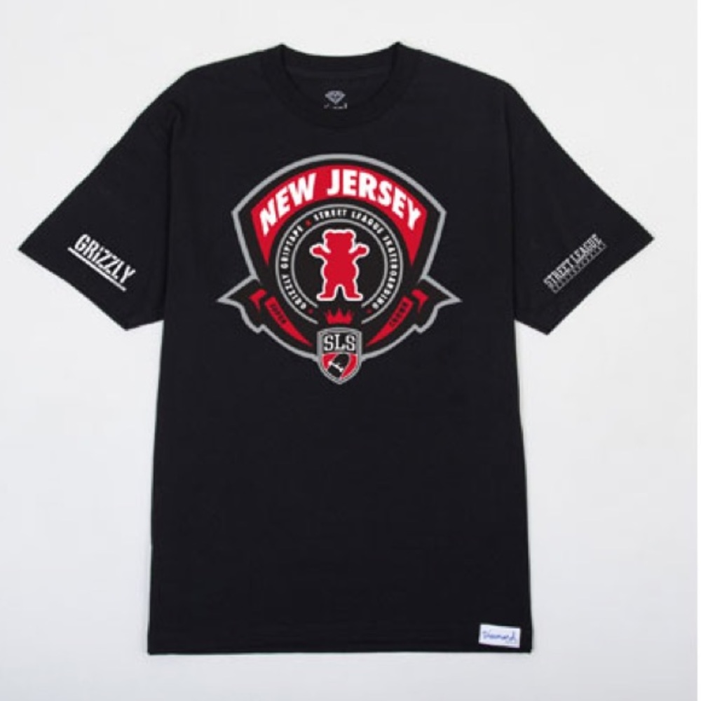 New Diamond Supply Co x Grizzly New Jersey Black