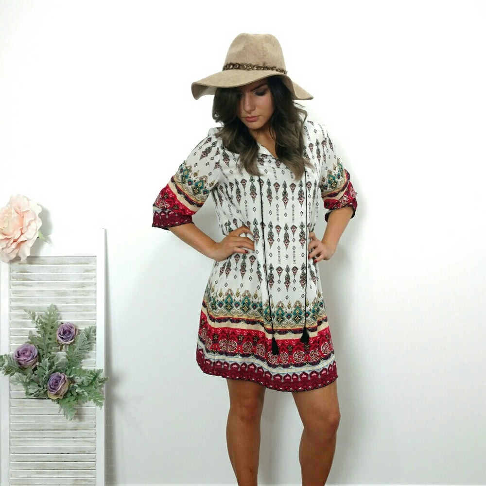 🚨LAST ONE🚨🌿BOHO TUNIC DRESS🌿 - Picture 2 of 8