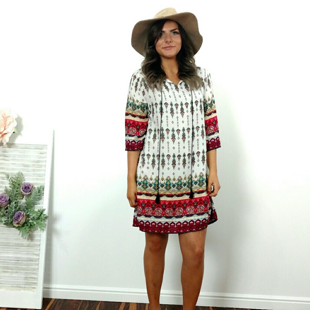 🚨LAST ONE🚨🌿BOHO TUNIC DRESS🌿 - Picture 5 of 8