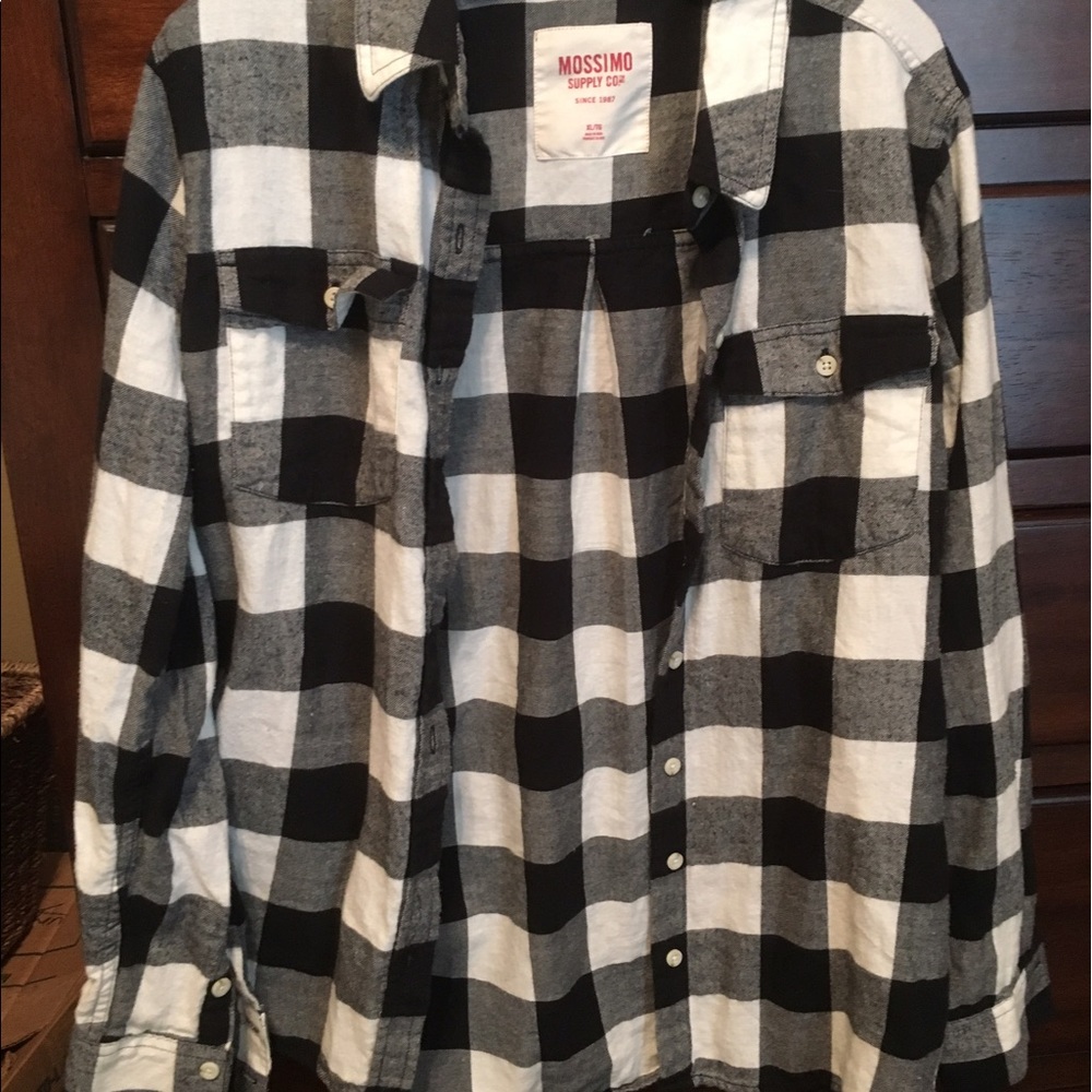 Black and white flannel