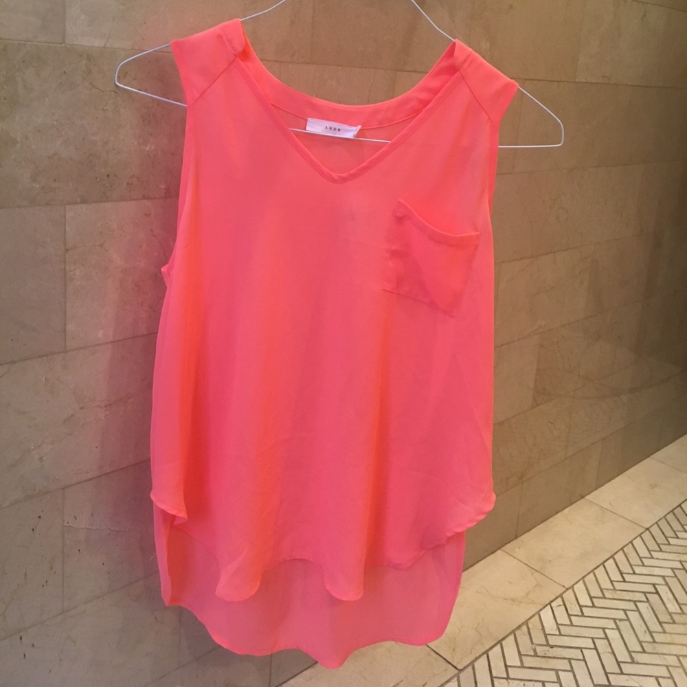Hot pink coral tank top