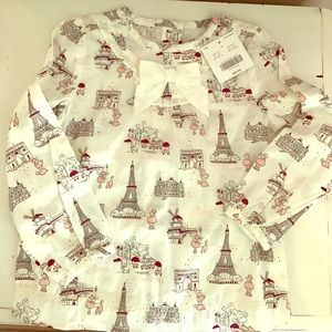 NWT 4T Janie and jack Parisian poodle blouse