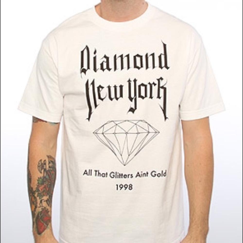 New Diamond Supply Co All That NY Shirt in White