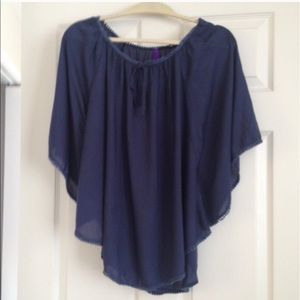 Seraphine Blue Poncho