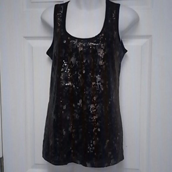 NWOT. Calvin Klein Sequined Tank - Picture 5 of 6