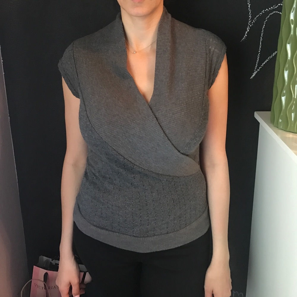 Gray Knit Top - Picture 3 of 5