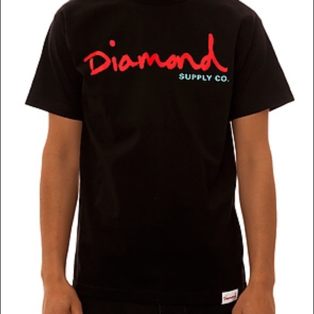 New Diamond Supply Co OG Script Shirt in Black