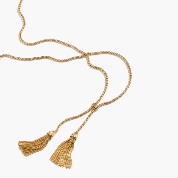 Gold tassel necklace - Picture 1 of 4
