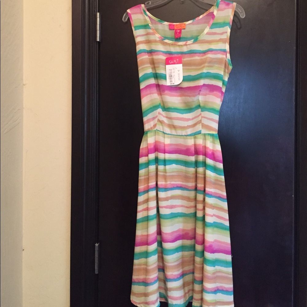 Pastel striped dress