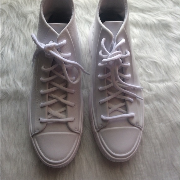 Converse women's modern Lux leather shoes white - Picture 6 of 6