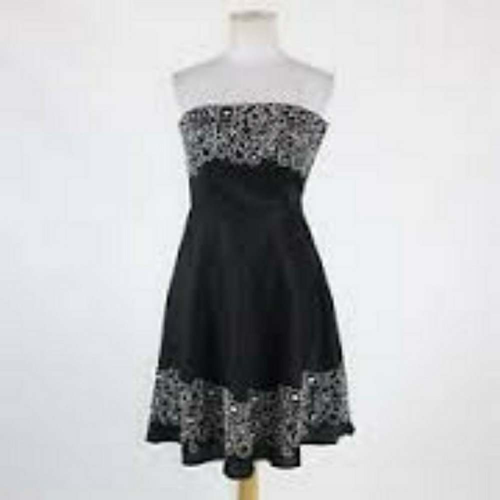 FINAL PRICE Like New Linen Cocktail Dress w/straps