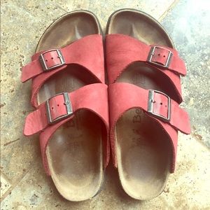 Red Betula Birkenstocks 39
