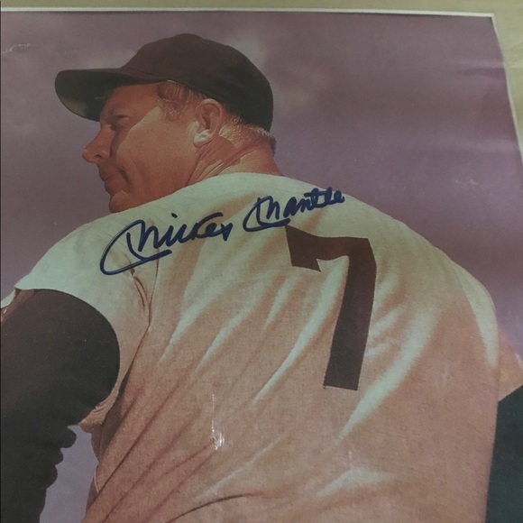Other - authentic Mickey Mantle signature photo