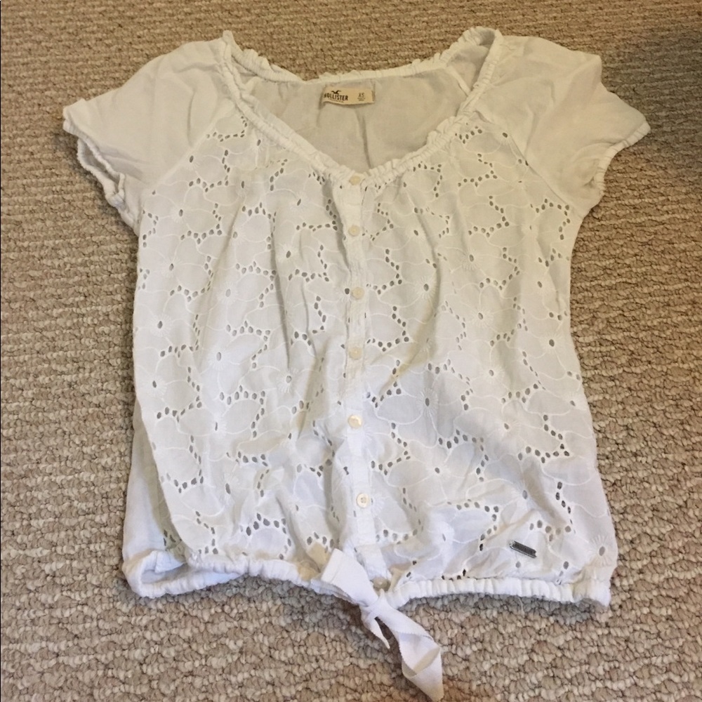 Top with Flower Detail