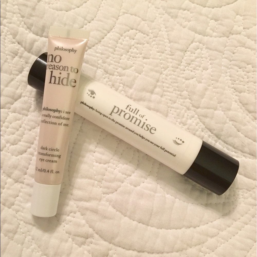 Philosophy eye creams...very little used