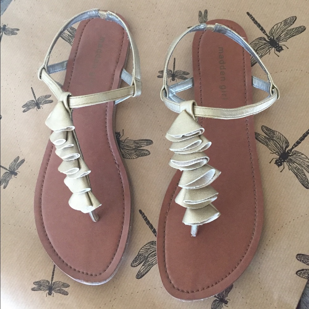 Gold sandals