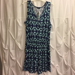 Navy and Teal Romper