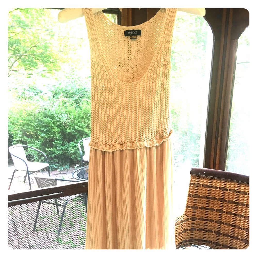 Urban Outfitters nude Midi Dress