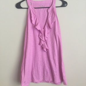 Lilly Pulitzer Light Purple Ruffle Tank size Large