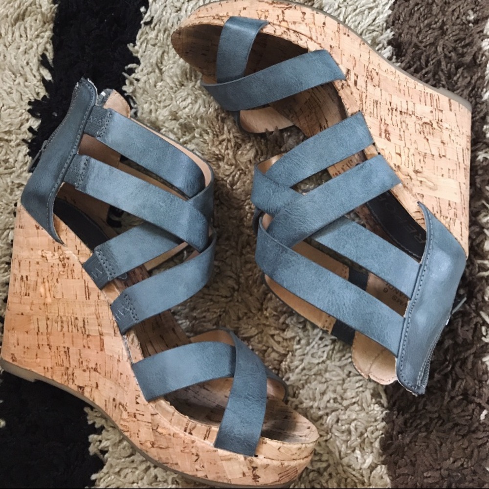 Blue/grey heels bought at local Bonnie J Boutique!