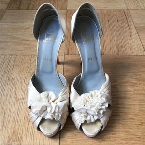 Christian Louboutin Bridal Cream Heels