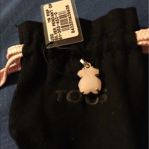 Authentic Tous pink quartz with thick sterling