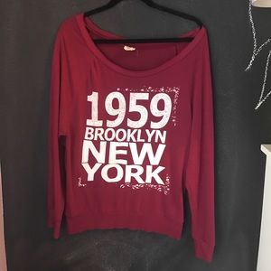 Casual Off The Shoulder Long Sleeve