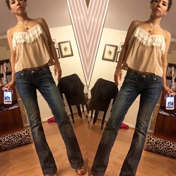 Semi-Sheer flowy crop top - lined at bust - Picture 6 of 6