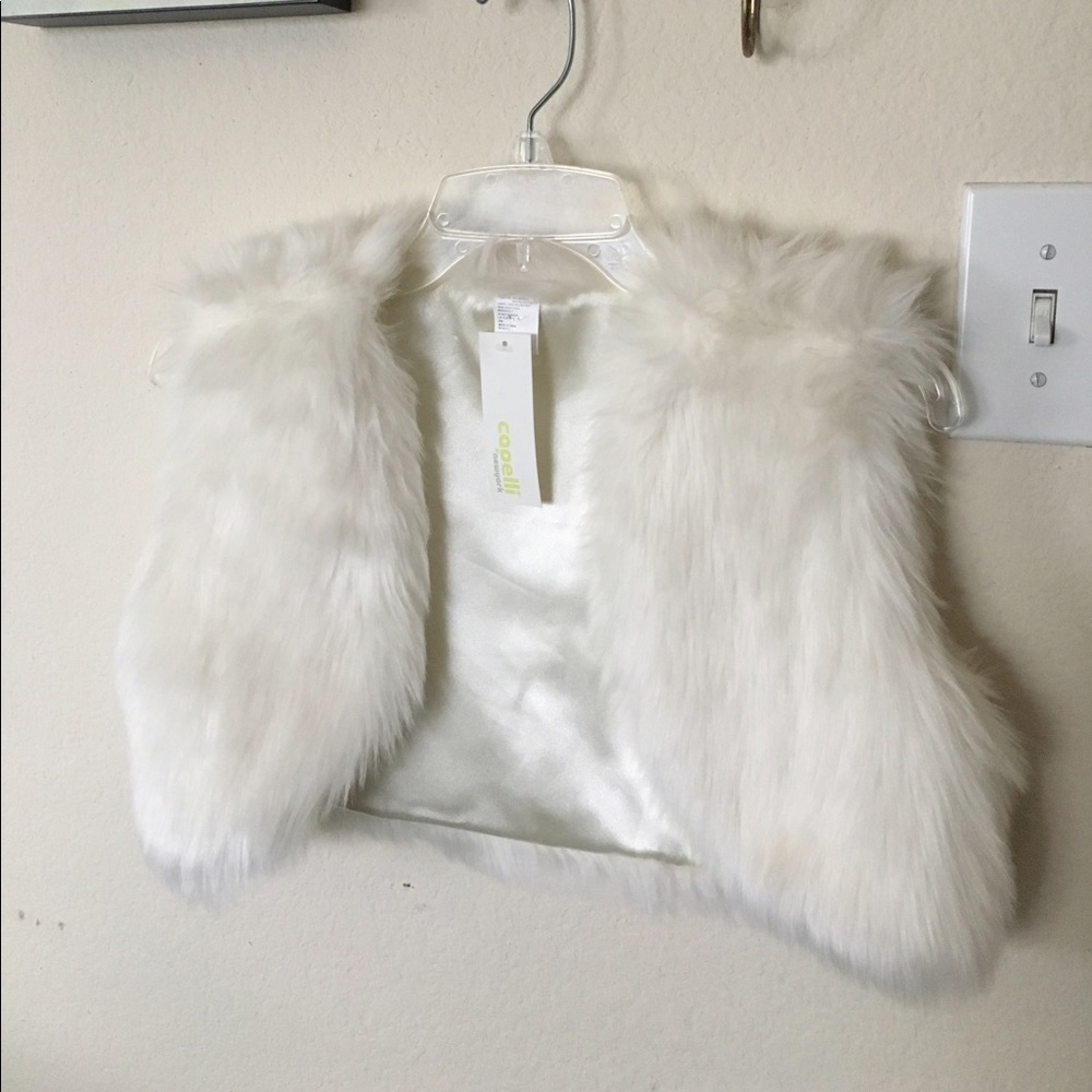 Cream Faux Fur Vest